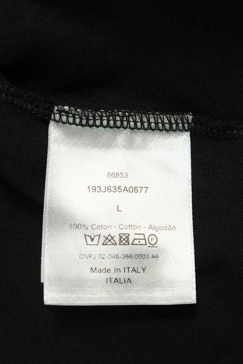 ディオール  21AW  193J635A0677 ×KENNY SCHARFロゴパッチTシャツ  メンズ L