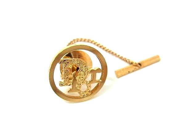 Christian Dior クリスチャンディゴールド　ブローチ　ビンテージ 希少・良品】クリスチャンディオール ブローチ CDロゴ