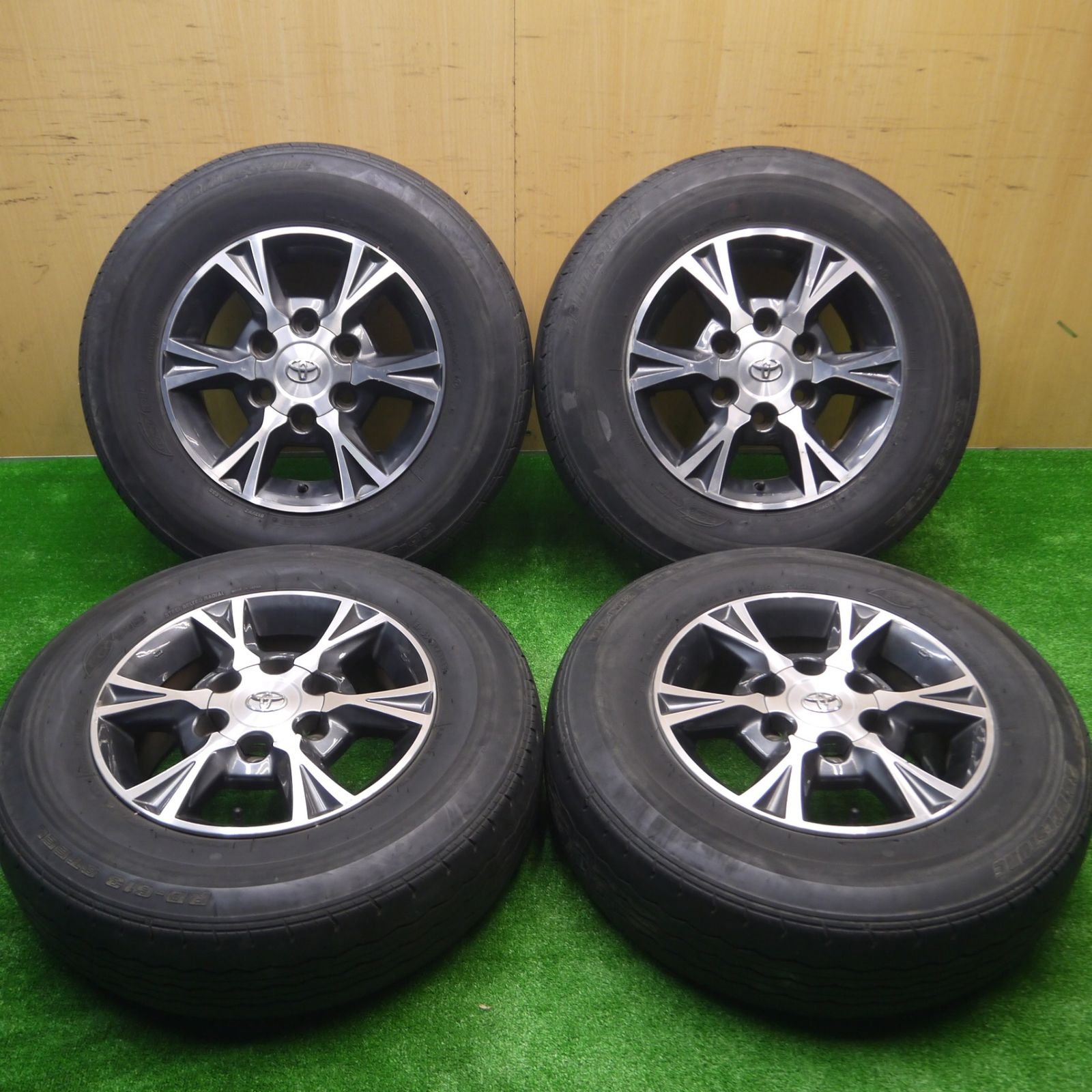 送料無料* 4本価格☆トヨタ 200系 ハイエース 4型 純正 OP 195/80R15 ブリヂストン RD-613 STEEL  PCD139.7/6H☆4043002HAノ - メルカリ