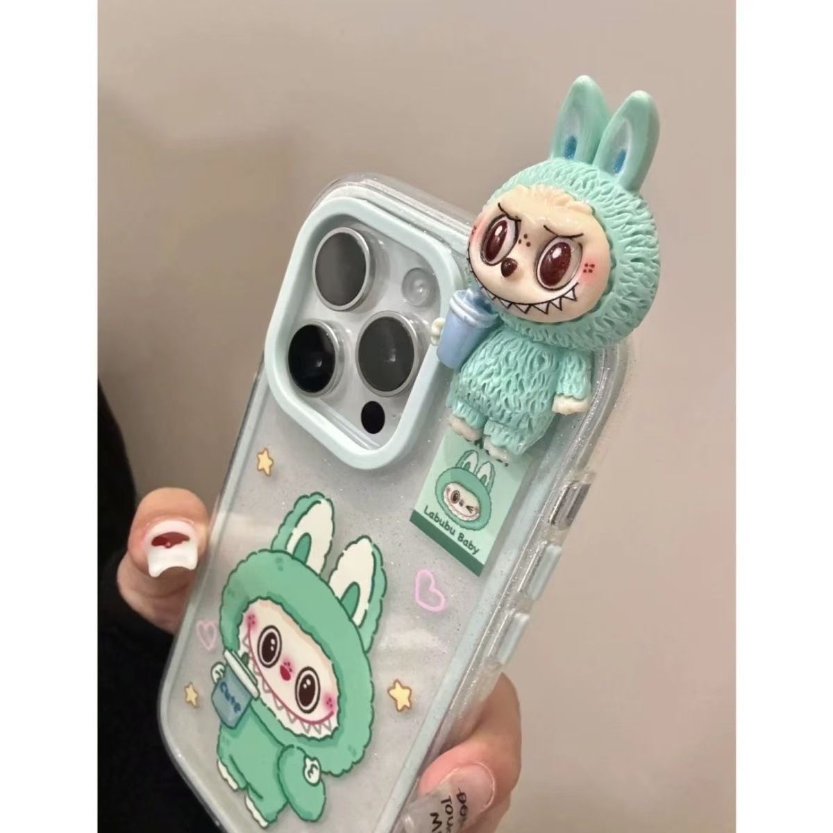 スマホケース ラブブLabubu 透明 iPhone対応 アイフォンケース