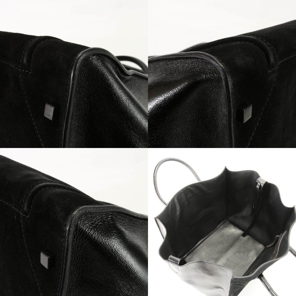 美品 セリーヌ ラゲージ ファントム ショッパー レザー トート バッグ