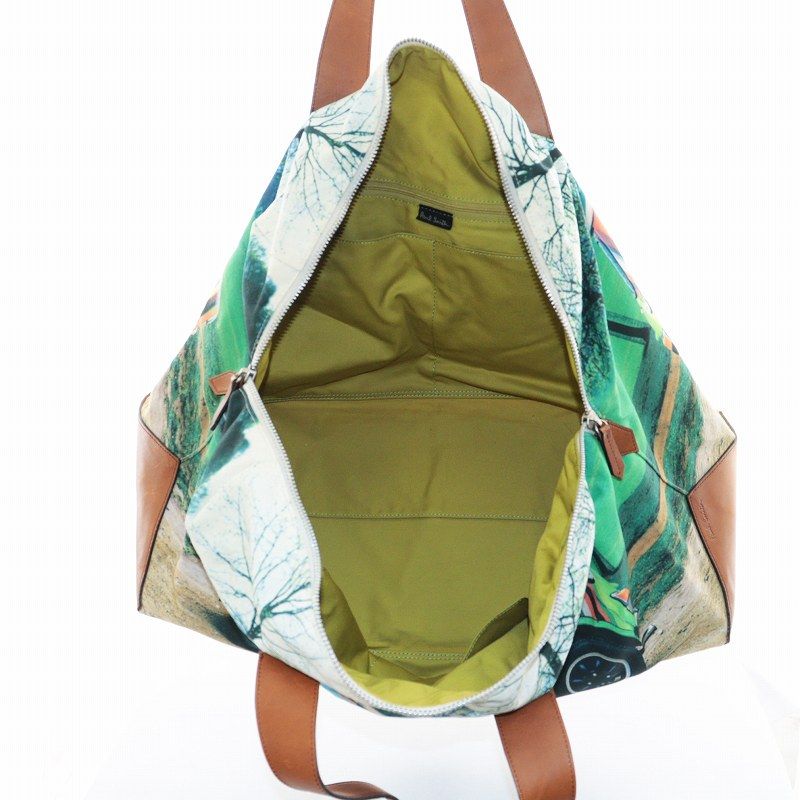 ポールスミス PAUL SMITH ボストンバッグ キャンバス レザー ミニ