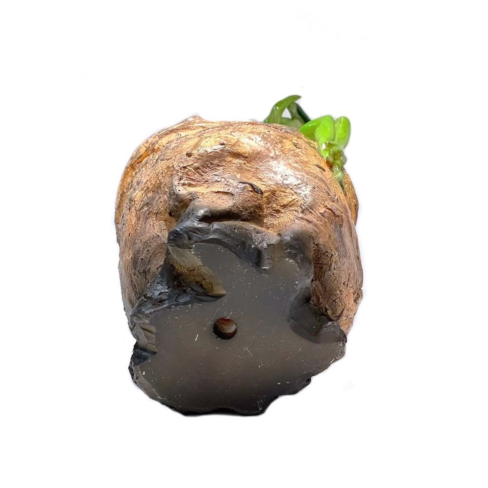 麦わら帽子蛙 植木鉢 小物入れ かえる カエル アマガエル カントリー