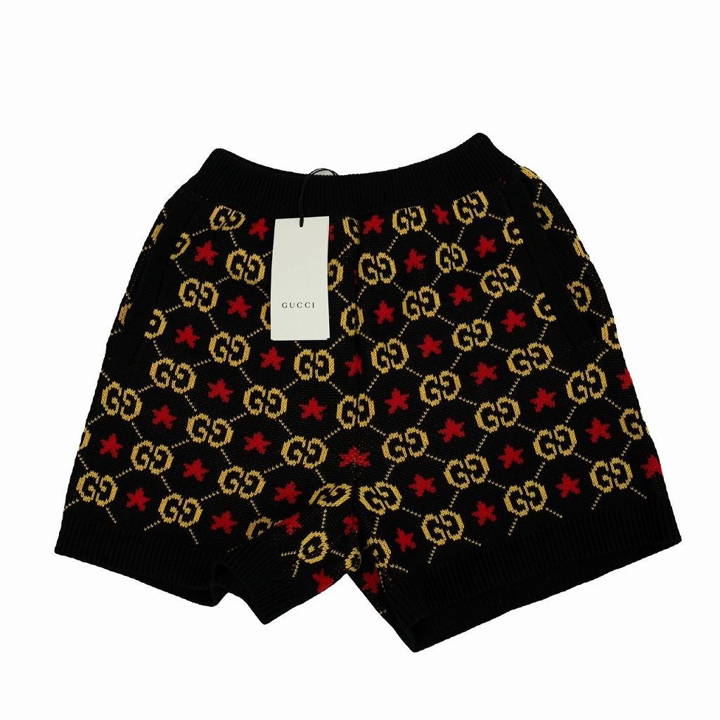 GUCCI】グッチ ショートパンツ レッド 44 レース フローラル総柄 25