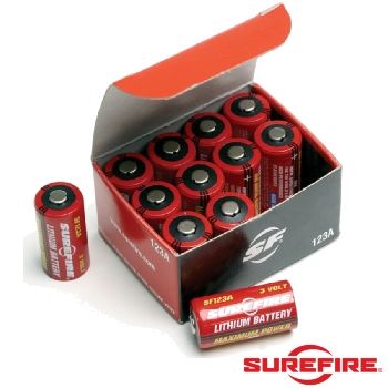 シュアファイア Surefire 電池 バッテリー リチウム電池 3V 123A 12本