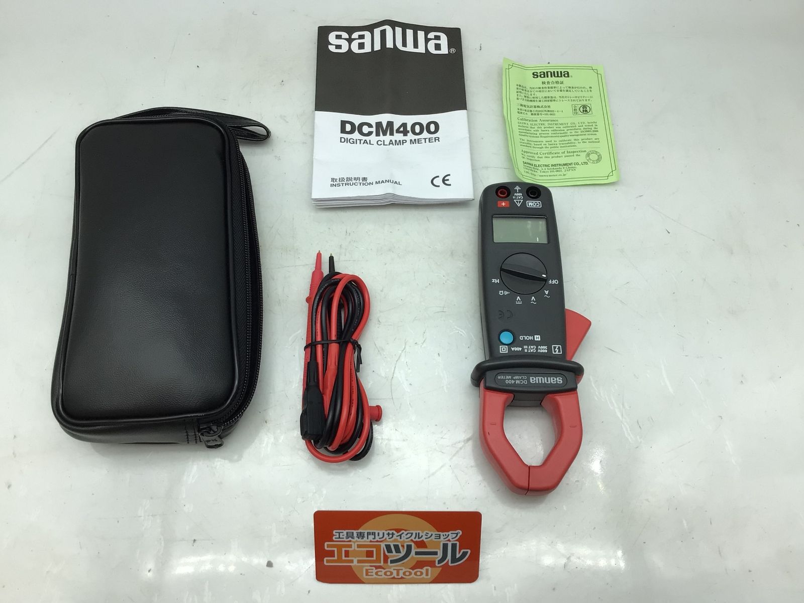 品 Sanwa クランプメータ DCM-400 ITN8JRUC6IYE エコツール知立店 M02