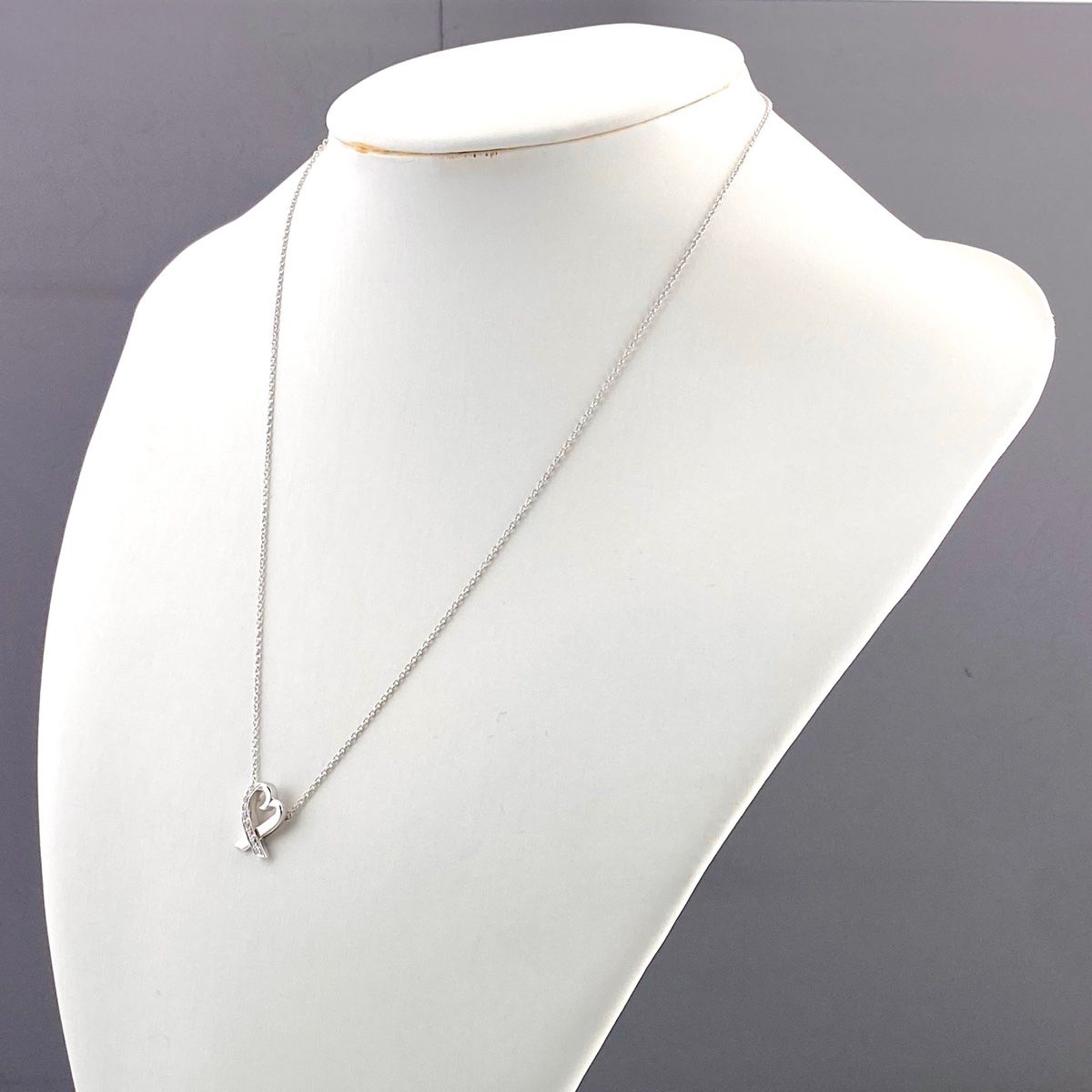 TIFFANY&Co. ティファニー ラビングハート ネックレス 18金 K18