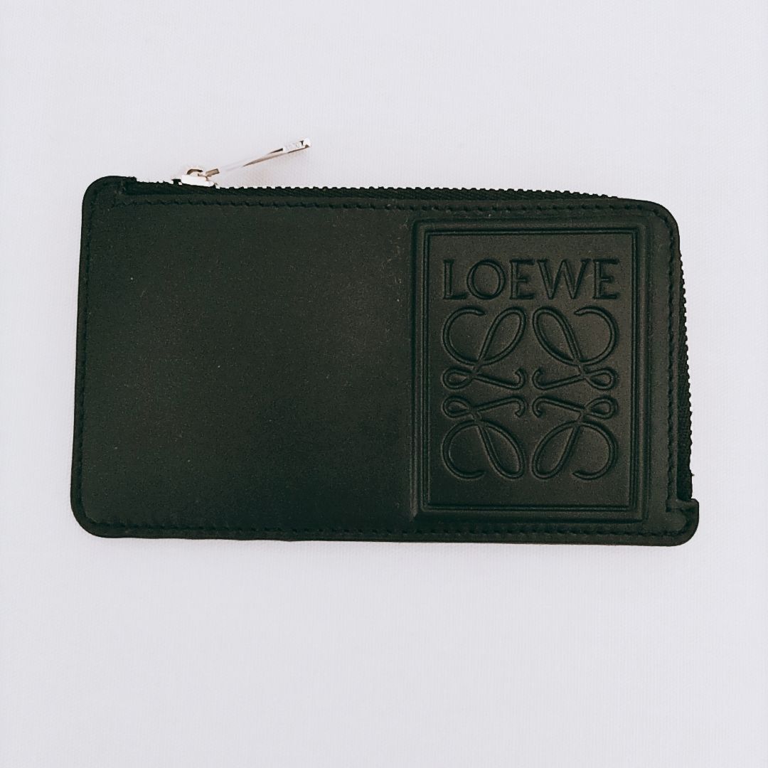 ◆LOEWE◆ コインカードホルダー（サテンカーフ） コインカードホルダー（ソフトグレインカーフ） ベージュ - LOEWE