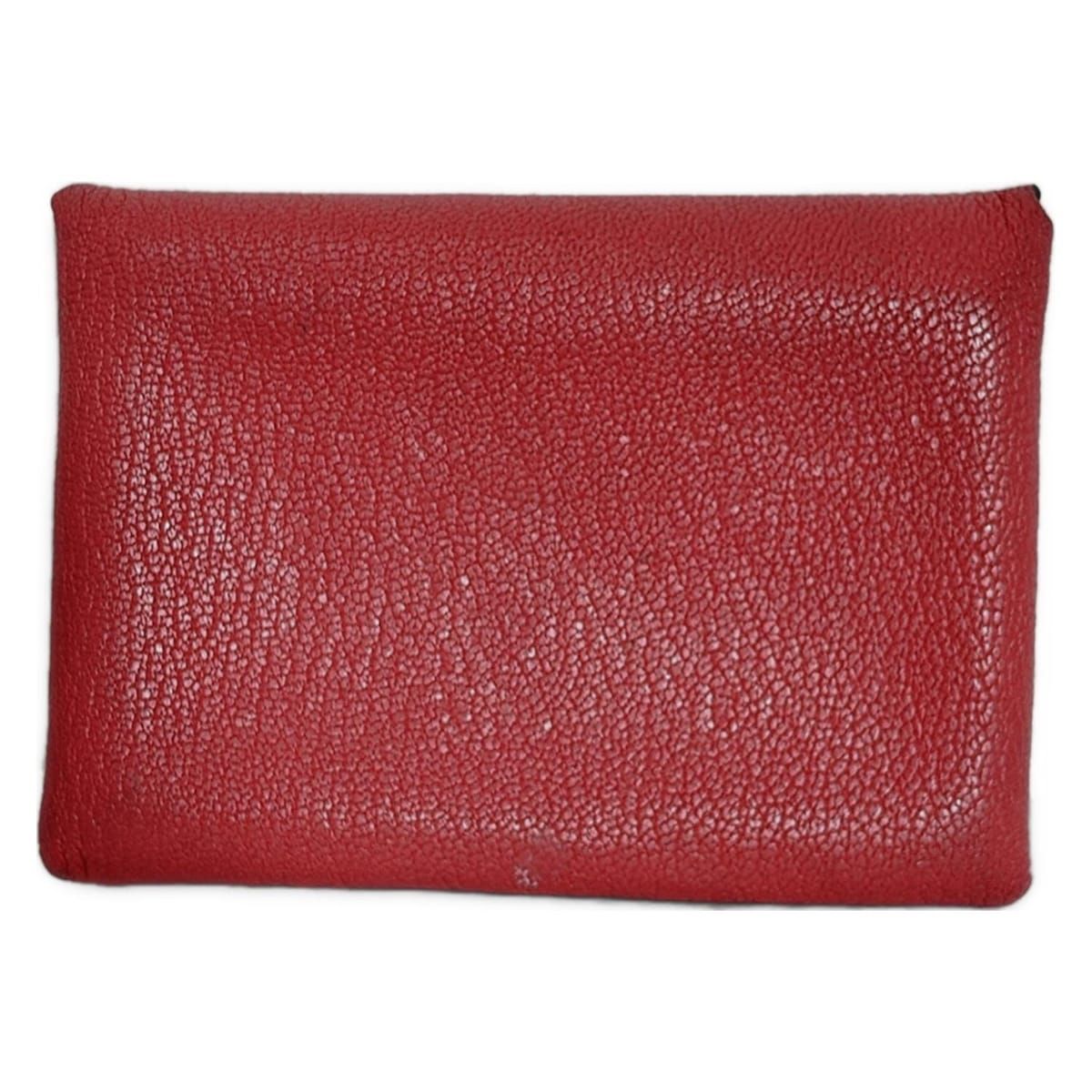 HERMES エルメス コインケース カルヴィデュオ ローズテキサス×キュイーブル シルバー金具