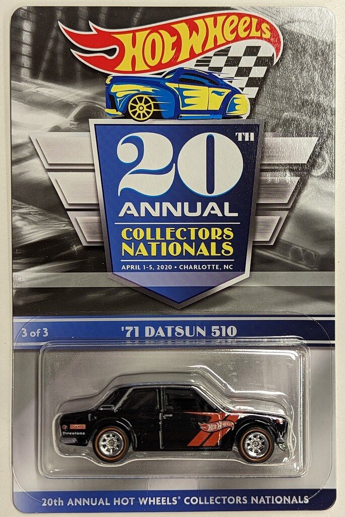 MATTEL 20th Annual Collectors Nationals Convention HOTWHEELS '71 DATSUN 510 GLH75