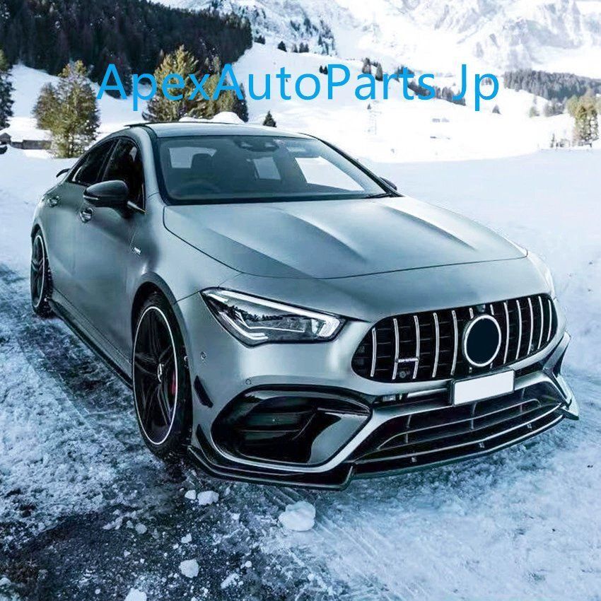メルセデスベンツ CLAクラス C118 CLA45 AMG 2020 フロントバンパー フロントリップ フロントスプリッター 外装 FFCRYSTALESIA_COM