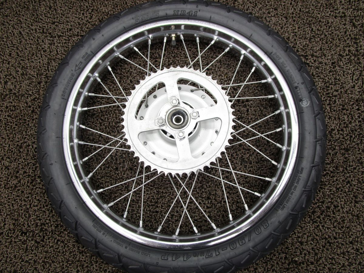 RZ50 リアホイール スプロケット V242！タカサゴ RA01J ヤマハ 【 A106E 】 キャブ車 動画有 12V