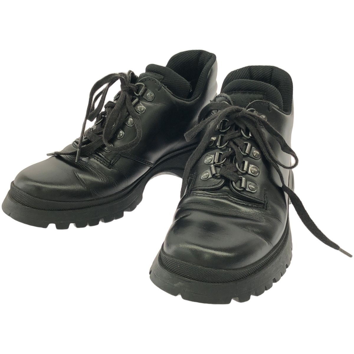 PRADA プラダ ショートトレッキングブーツ ブラック 36 1|2