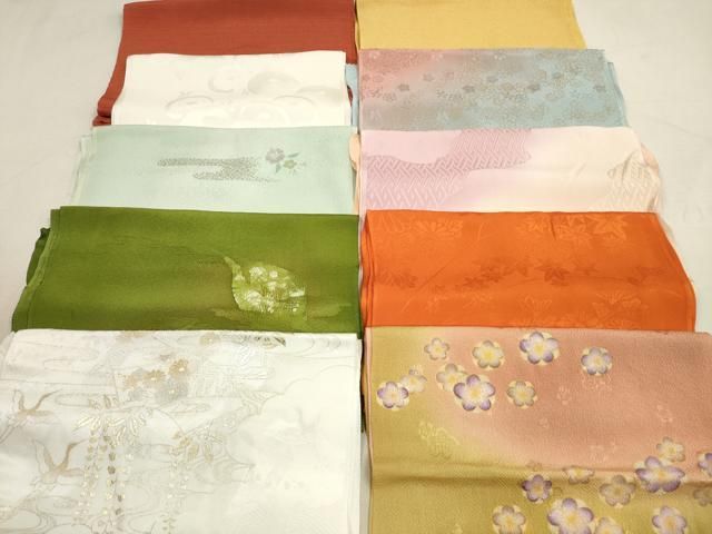 平和屋着物 和装小物 帯揚げ10枚セット 正絹 DAAV2503xg