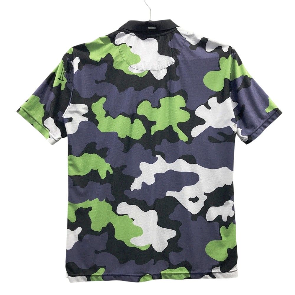 サイズ 48 MARK-LONA マークアンドロナ 半袖ポロシャツ カモフラ柄 パープル系 240101452807 ゴルフウェア メンズ ストスト