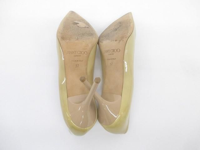 中古 ジミーチュウ JIMMY CHOO パンプス エナメル ハイヒール 37