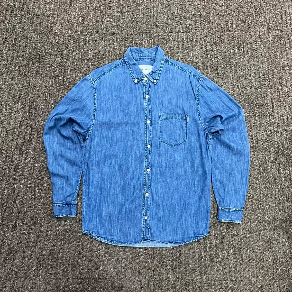 【雷市場（ポンジャン）商品韓国直送】 （ L ） Carhartt(カーハート) デニム シャツ
