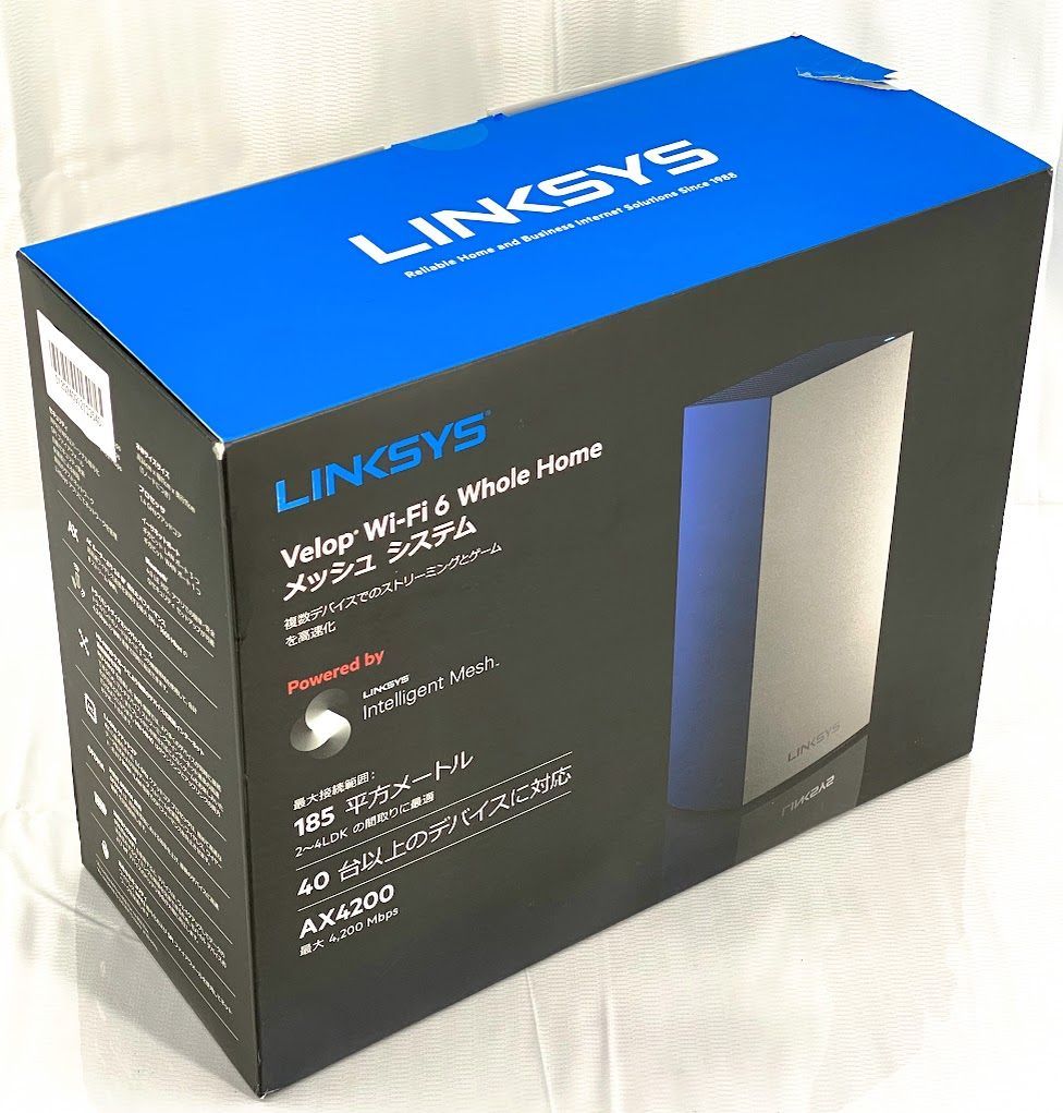 新品・未開封品】 Linksys(リンクシス) AX4200 Wi-Fi 6 メッシュ対応ルールーター MX4200-JP-N A0822  0920ML003 0120240912103540 - メルカリ