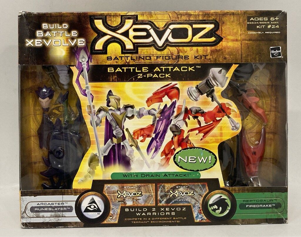 HASBRO XEVOZ/BATTLE ATTACK 2-PACK RUNESLAYER VS FIREDRAKE 85534