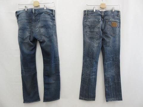 D-G ドルチェ&ガッバーナ ディーゼル デニムパンツ ジーンズ 2点 W30 W31 ダメージ加工あり メンズ