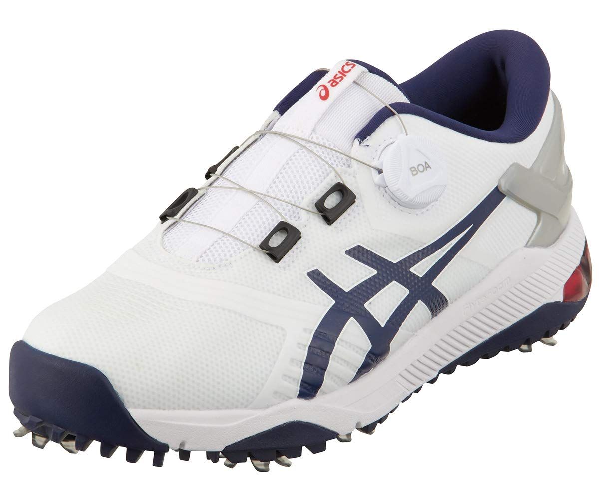 アシックス asics メンズ ゴルフシューズ ゲルコース デュオ ボア 100 ホワイト|ピーコート 25.0cm 1111A073 100 ホワイト|ピーコート Free Size