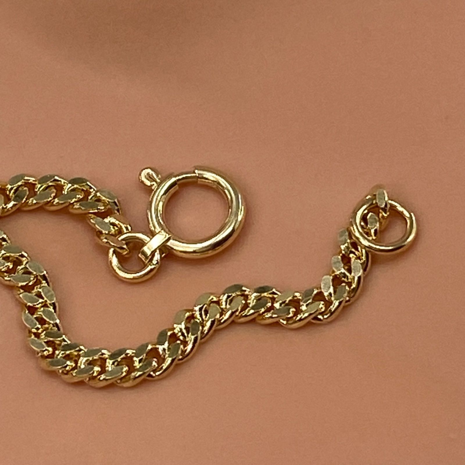 k18YG AU750 18金 幅2.3ミリ 6センチ分のイエローゴールド 延長  