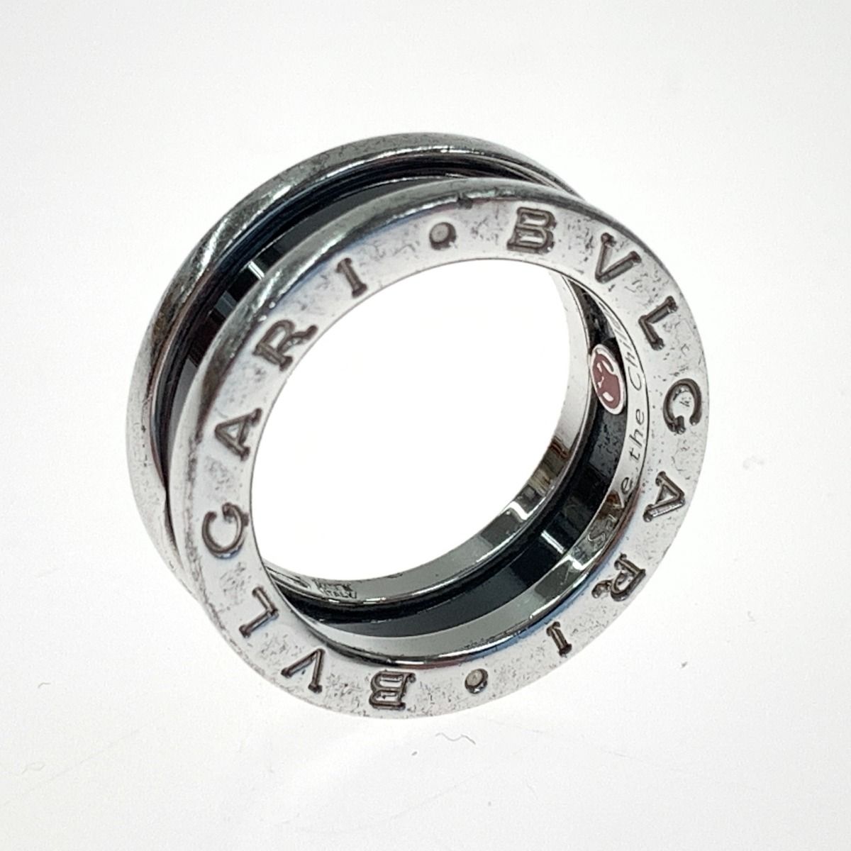 極美品 ブルガリ セーブザチルドレン 指輪 リング 18号 相当 925 BVLGARI ブルガリ セーブザチルドレン リング 16号 指輪 内径