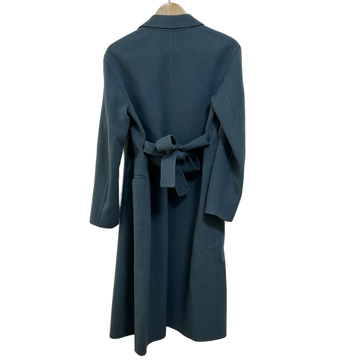 theory セオリー コート サイズS レディース - ブルーグレー 長袖 ベルト付き 冬