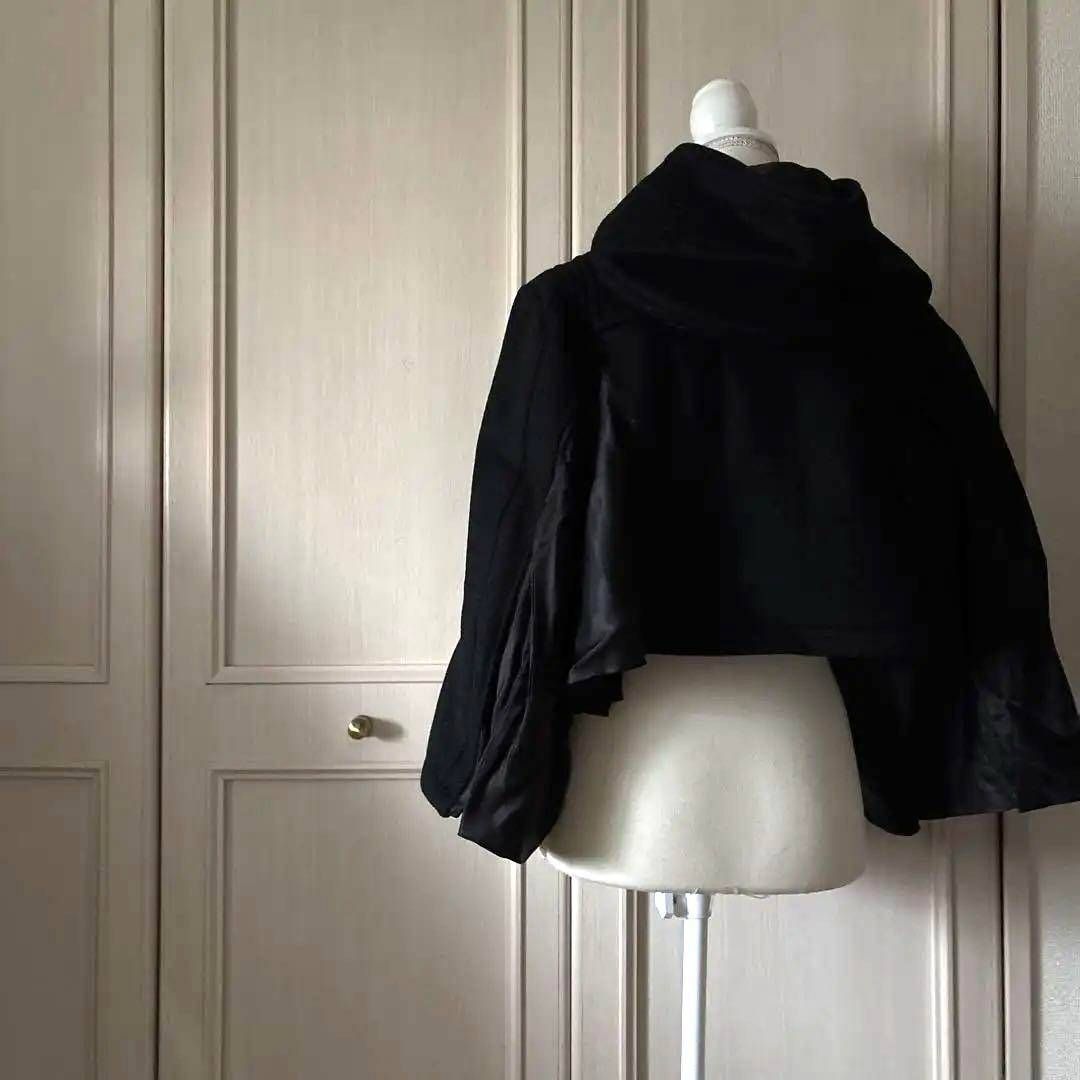 26 noir ケイニノミヤ keininomiya ジャケット コート 黒 お呼ばれ デート オフィスカジュアル 食事会 お出かけ 上品