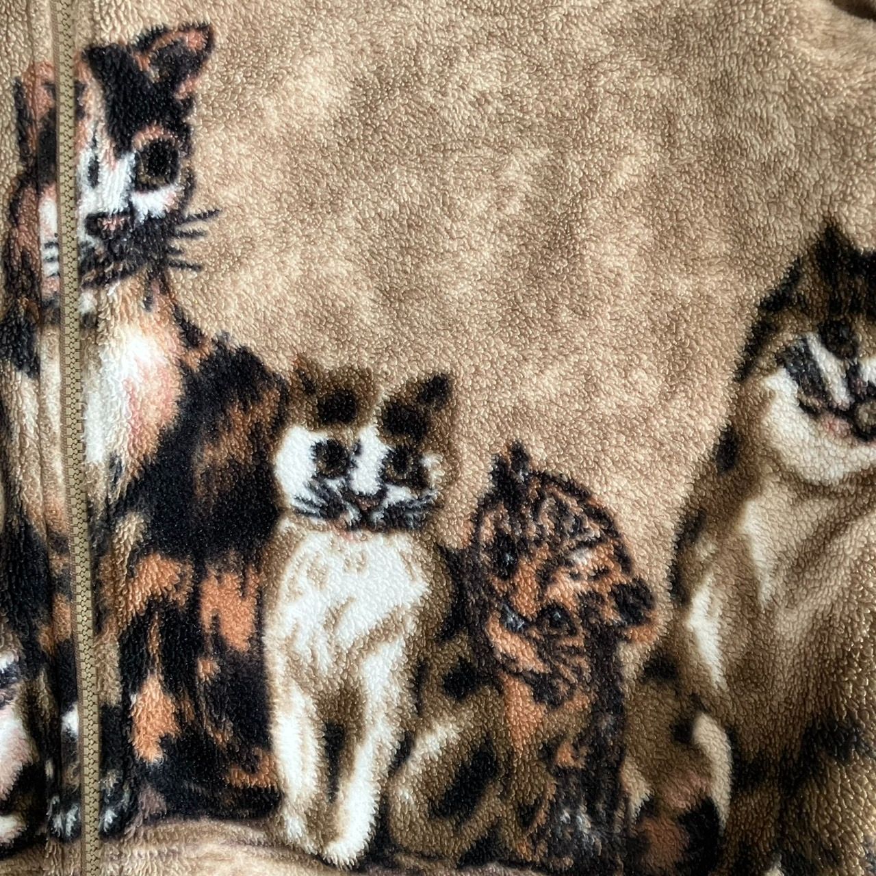 あのちゃん 着用 キャット 猫柄 フリースジャケット M - メルカリ