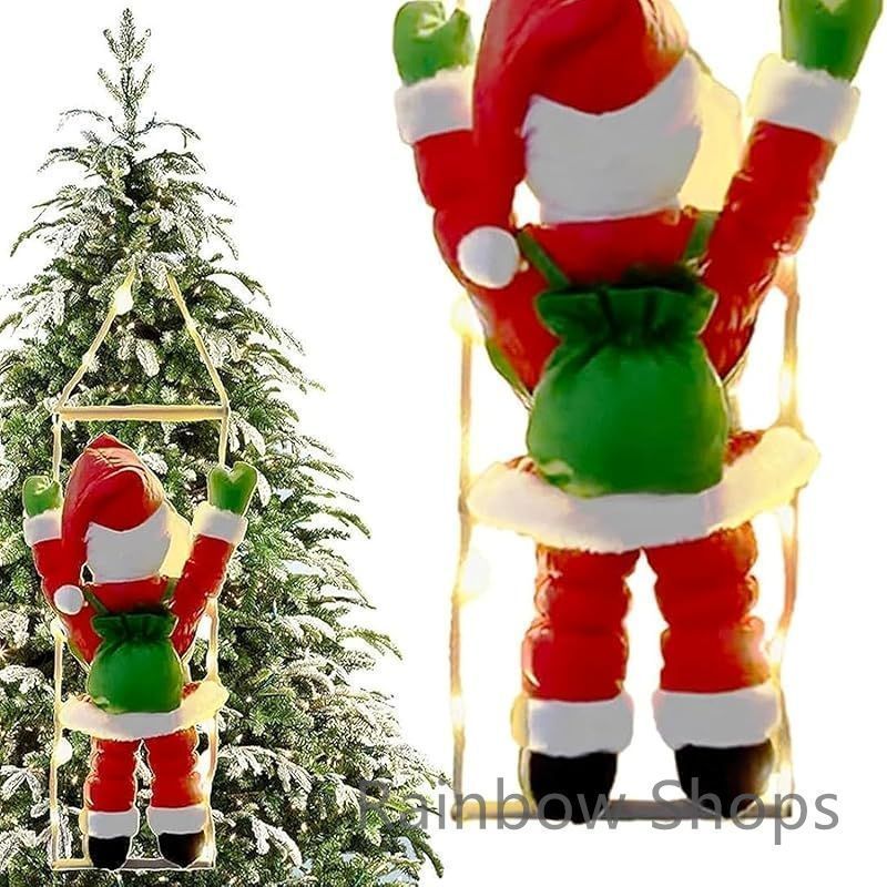 CINECE サンタはしご サンタクロース クリスマス飾り Xmas