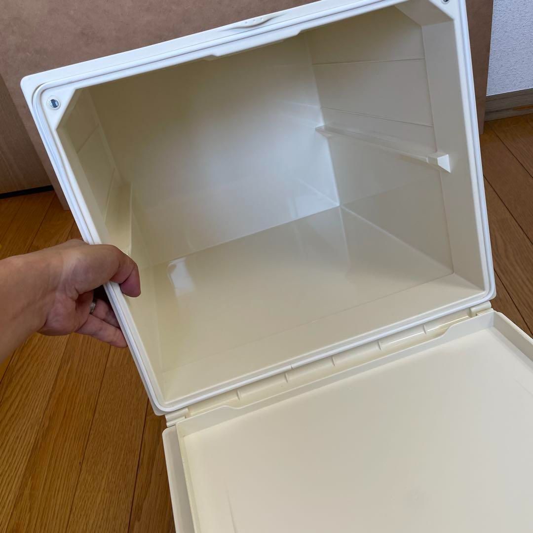 タッパーウェア①スーパーチェスト・ミニ　【ディープ】　　ホワイト Tupperware スーパーチェスト ミニ ディープ 引出し1段 深型