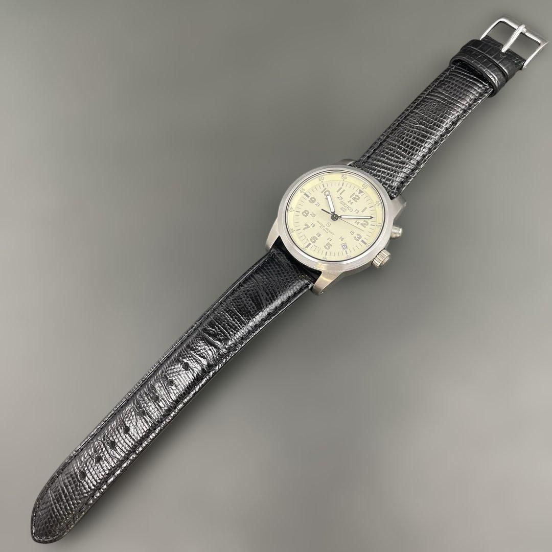 完動【二次電池新品】SEIKO 「S」サス AGS 5M22-6C20 黒文字盤 完動【二次電池新品】SEIKO 「S」サス AGS 5M22-6C20 黒文字盤