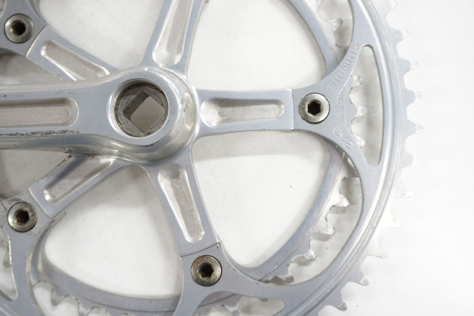訳あり　DURA-ACE クランクセット アルミニウム167.5 DURA-ACE クランクセット シルバー 167.5mm - メルカリ