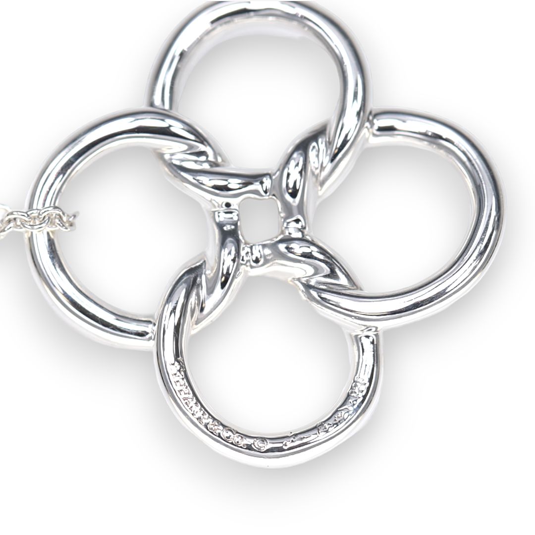 新品仕上済】ティファニー SV925 ネックレス クアドロフォリオ