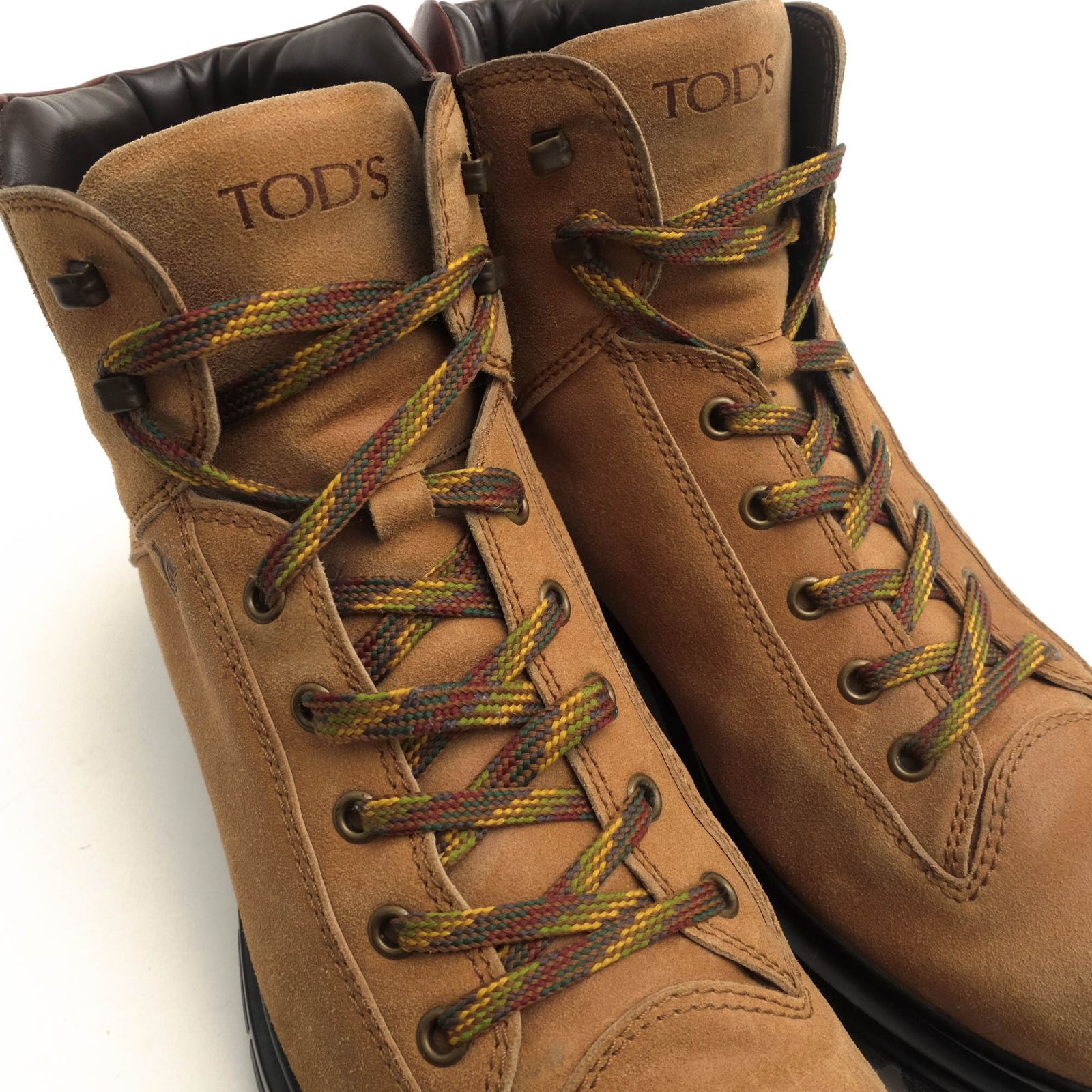 トッズ ショートブーツ レースアップ スエード メンズ SIZE 8 (L) TOD’S 中古 TOD\u0027S - 良品 TOD\u0027S トッズ スエード レースアップ ショートブーツ 39