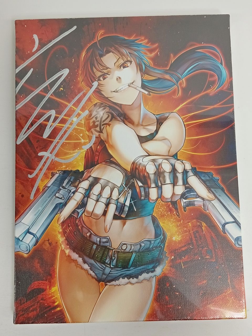 ブラックラグーン BLACK LAGOON 2016年夏コミ 直筆サイン入りキャンバスアート レヴィ レベッカ・リー 中古 [M-3934] -  メルカリ