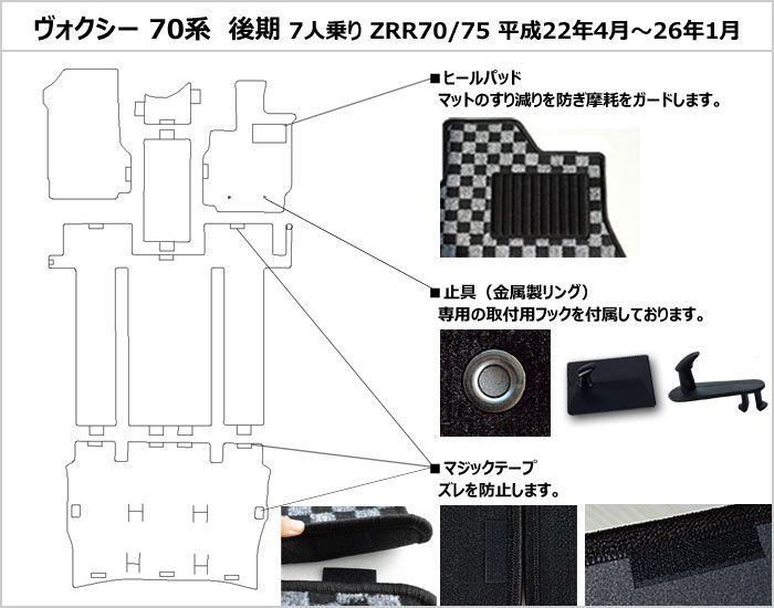 ライチ柄茶色 ヒールパット
