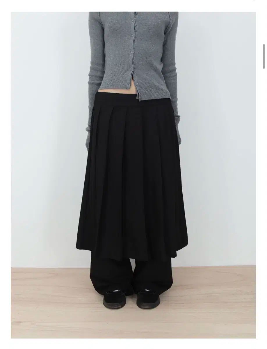 gimme 김미 포리 ロング丈スカート パンツ
