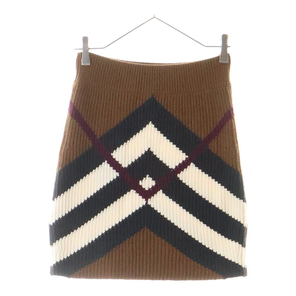 【美品】サイズ40 BURBERRY チェック ミニスカートブラウン 美品】サイズ40 BURBERRY チェック ミニスカートブラウン
