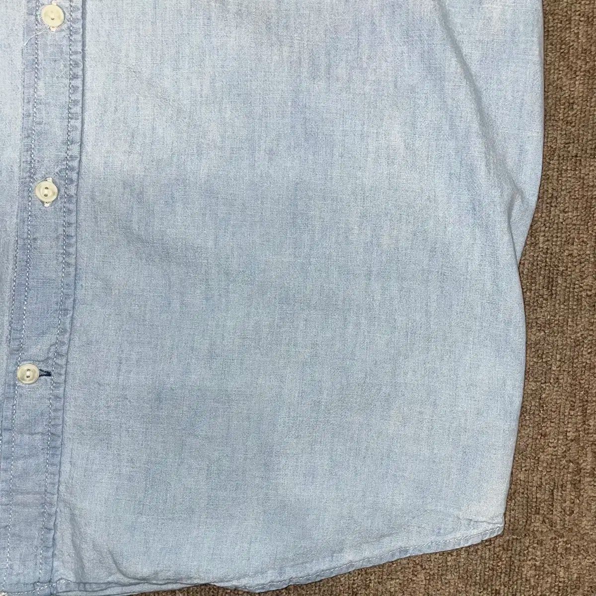 GAP デニムシャツ 古着 ギャップ オールドギャップ - L DENIM 長袖 サイズ スカイブルー デニム 長袖シャツ シャツ 青 メルカリ