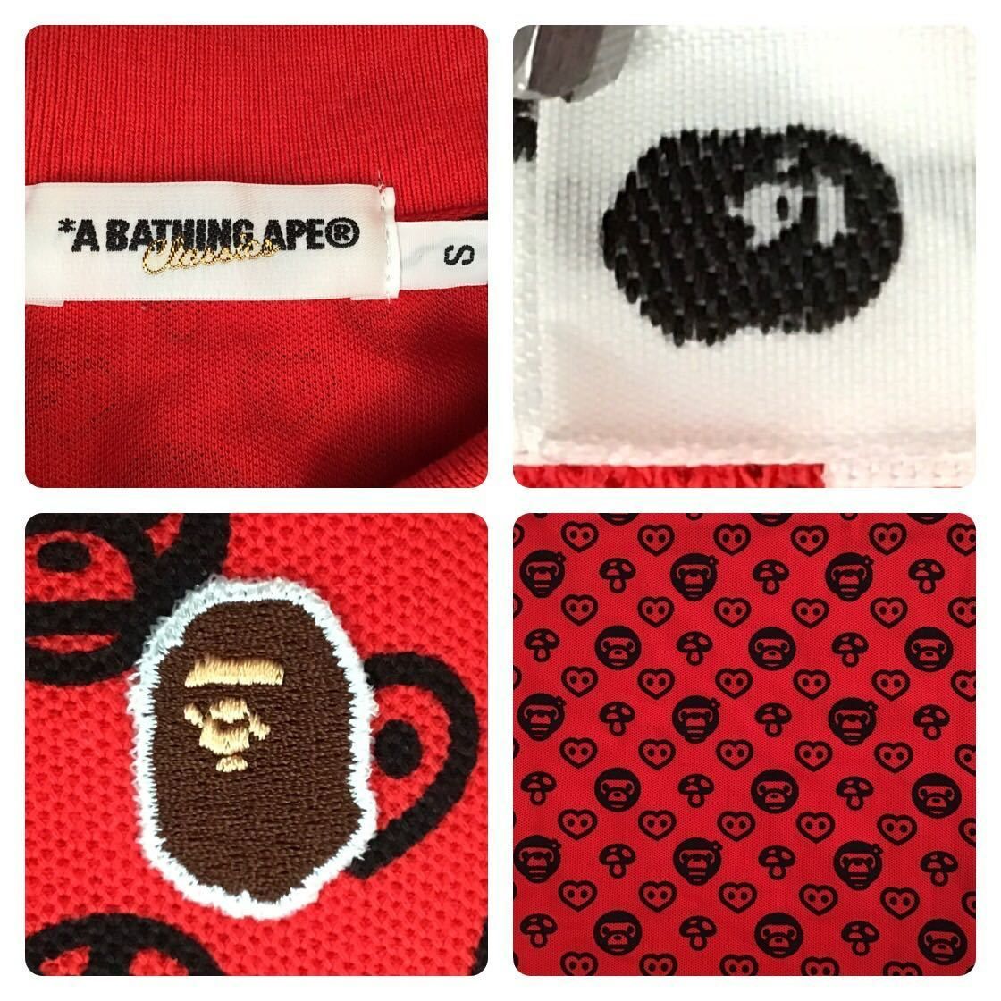 希少　A BATHING APE マイロ モノグラム ロゴ ポロシャツ ☆激レア☆ Chrome Hearts × BAPE Tシャツ Mサイズ a bathing
