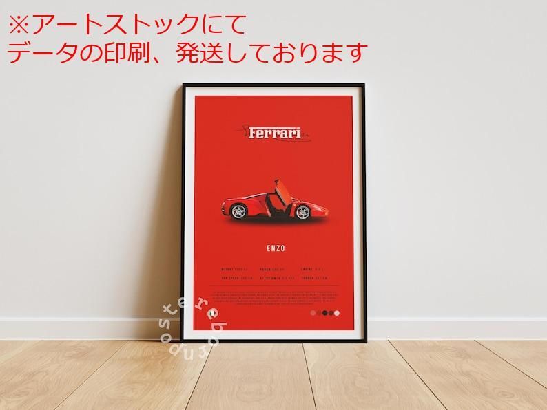 mz ポスター A1 サイズ (~A4まで対応可) フェラーリ エンツォ