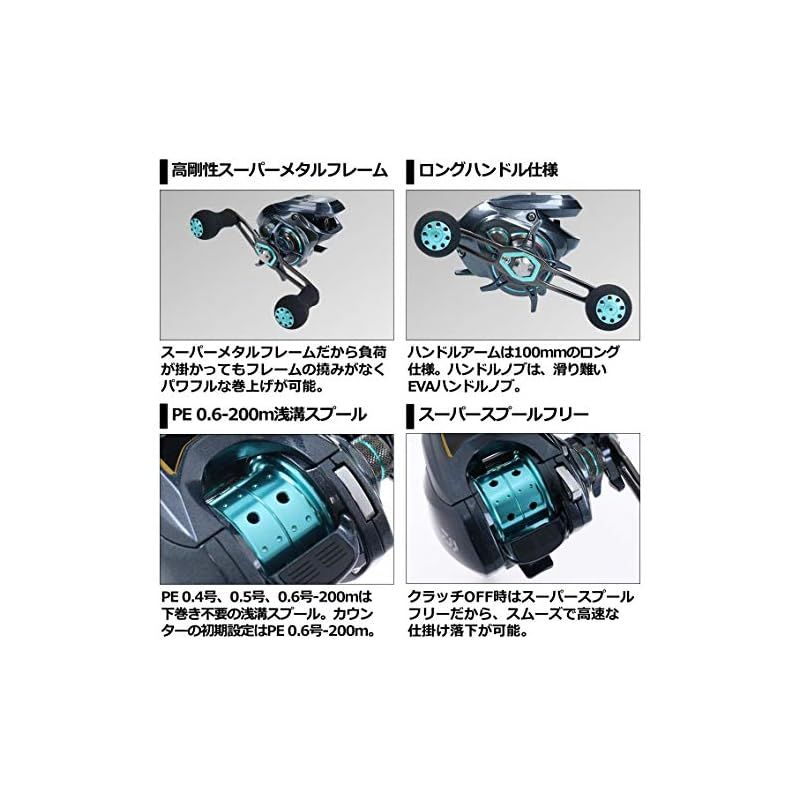 ペスカトールベイトリールDAIWA LIGHT SW X IC SS Amazon.com : Daiwa Light SW X IC SS L Bait Reel with Counter