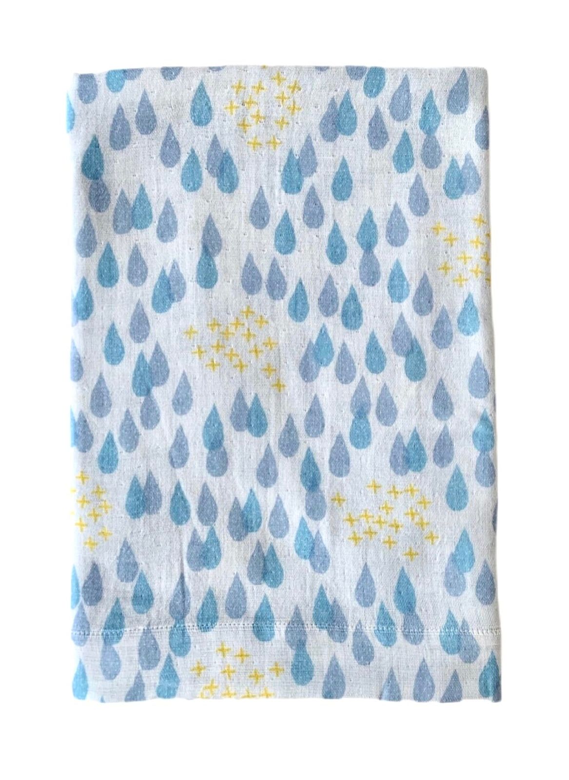 【コンテックス】ベビースロー＜46582-001＞ コットンガーゼベビーケット (レインドロップ（ブルー））) [レインドロップ（ブルー））]