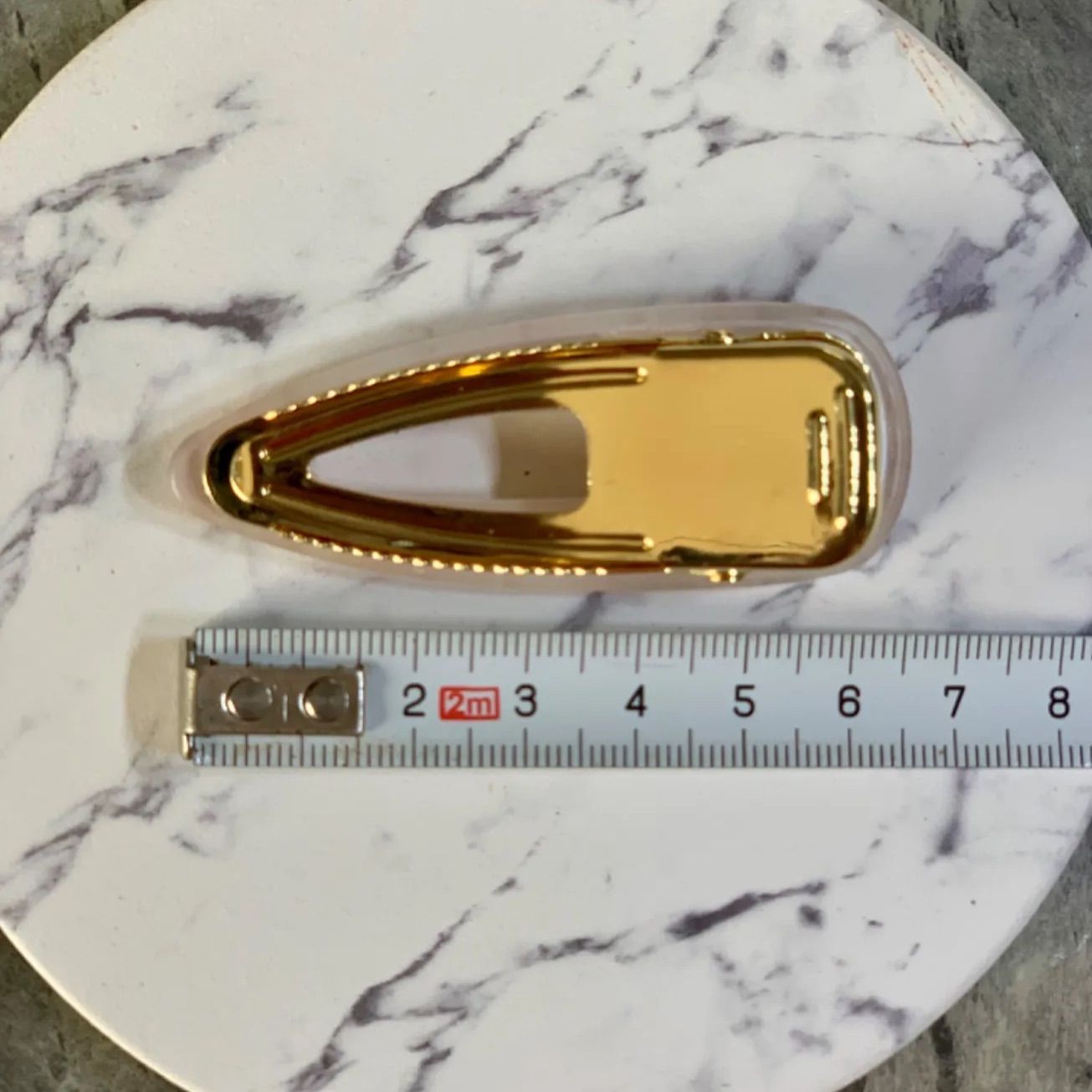 ハンドメイド♡グレーピンクチェック ヘアクリップ MY mama ヘアクリップ ヘアークリップ 6個入り 約5cm