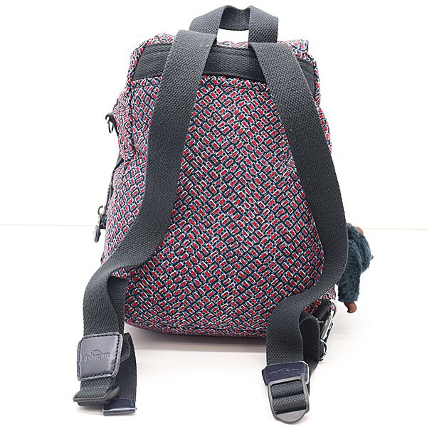 Kipling リュックサック 総柄 ソウル(ブラックフローラルエンボス 