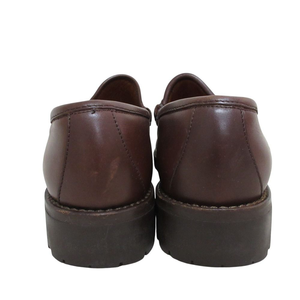 良品 GUCCI グッチ レザー ビットローファー シューズ サイズ7B