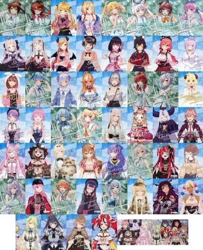 ホロライブ チョコ　カード3 中古】キャラカード 全54種セット 「ホロライブプロダクション カード