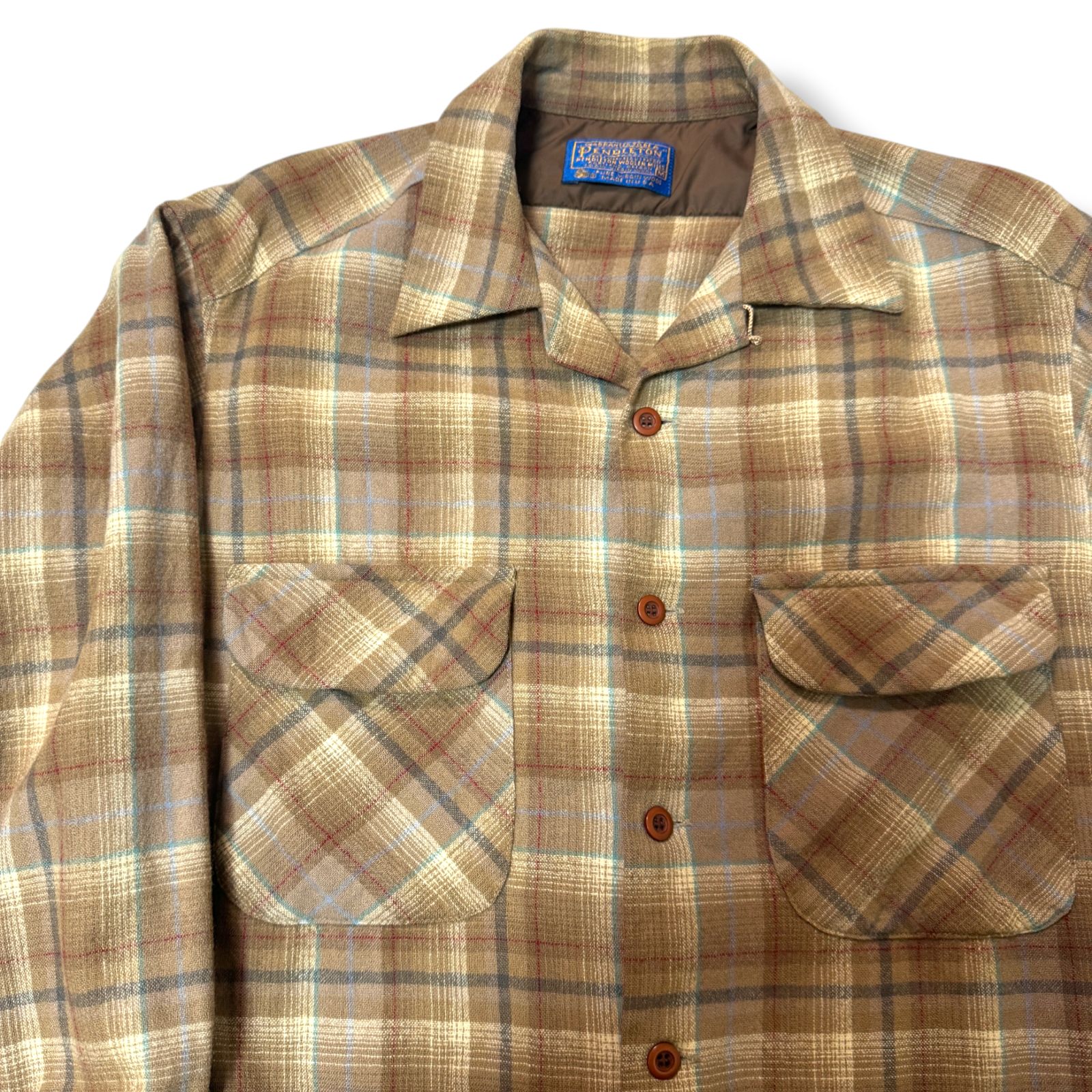 好配色 70s ペンドルトン ボード シャツ USA製 L 70s】pendleton ウール ボードシャツ USA製 ヴィンテージ